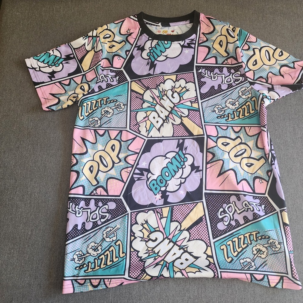 Drill Clothing Co. "Oh Snap!" Shirt Men's M 4 Colorfull Fabric A21